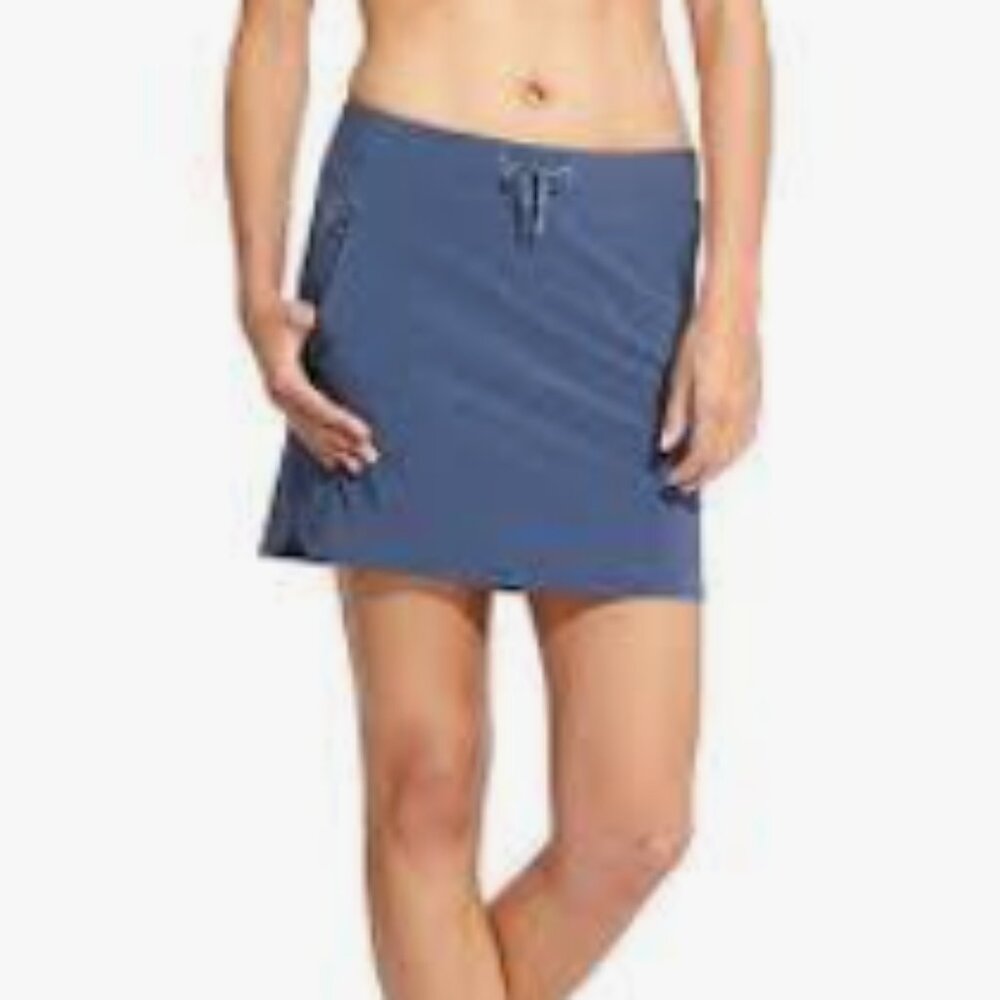 Atheta Stretch-In Skort, sz Medium, Iron Blue